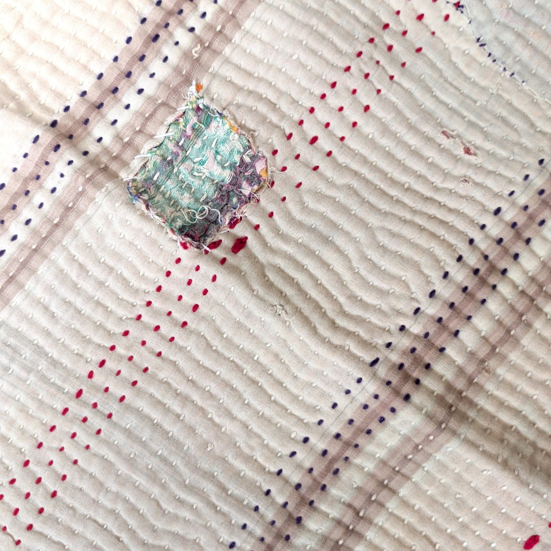 ヴィンテージカンタキルト ラリーキルト kantha ラグマット アジアンキルト #1249