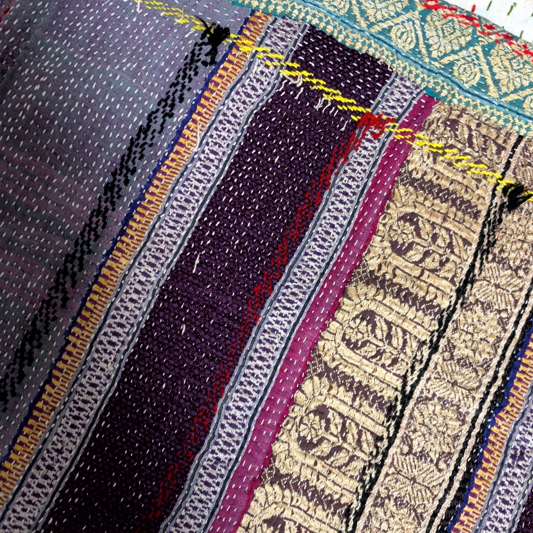 ヴィンテージカンタキルト ラリーキルト kantha ラグマット アジアンキルト #1250