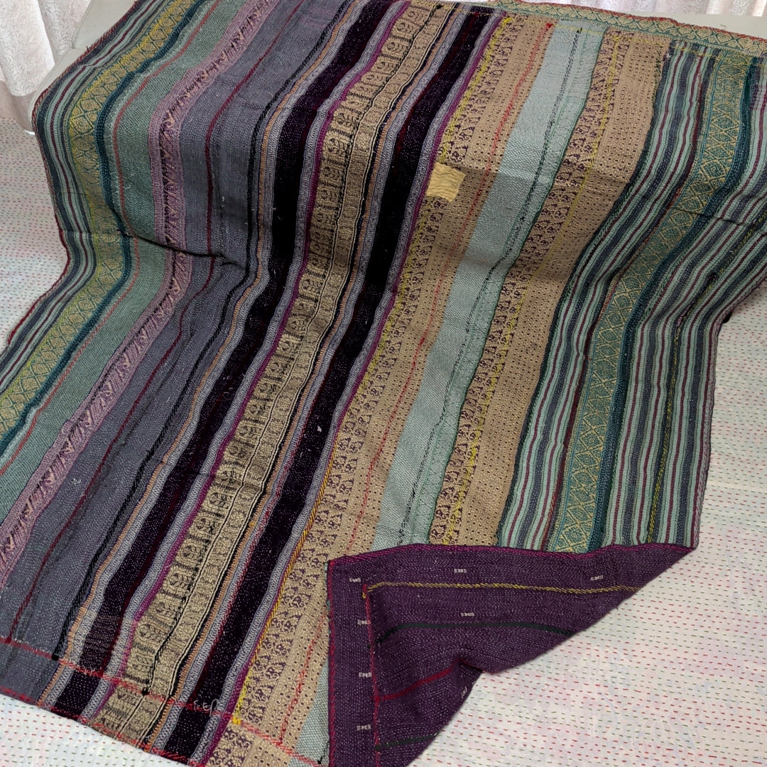 ヴィンテージカンタキルト ラリーキルト kantha ラグマット アジアンキルト #1250
