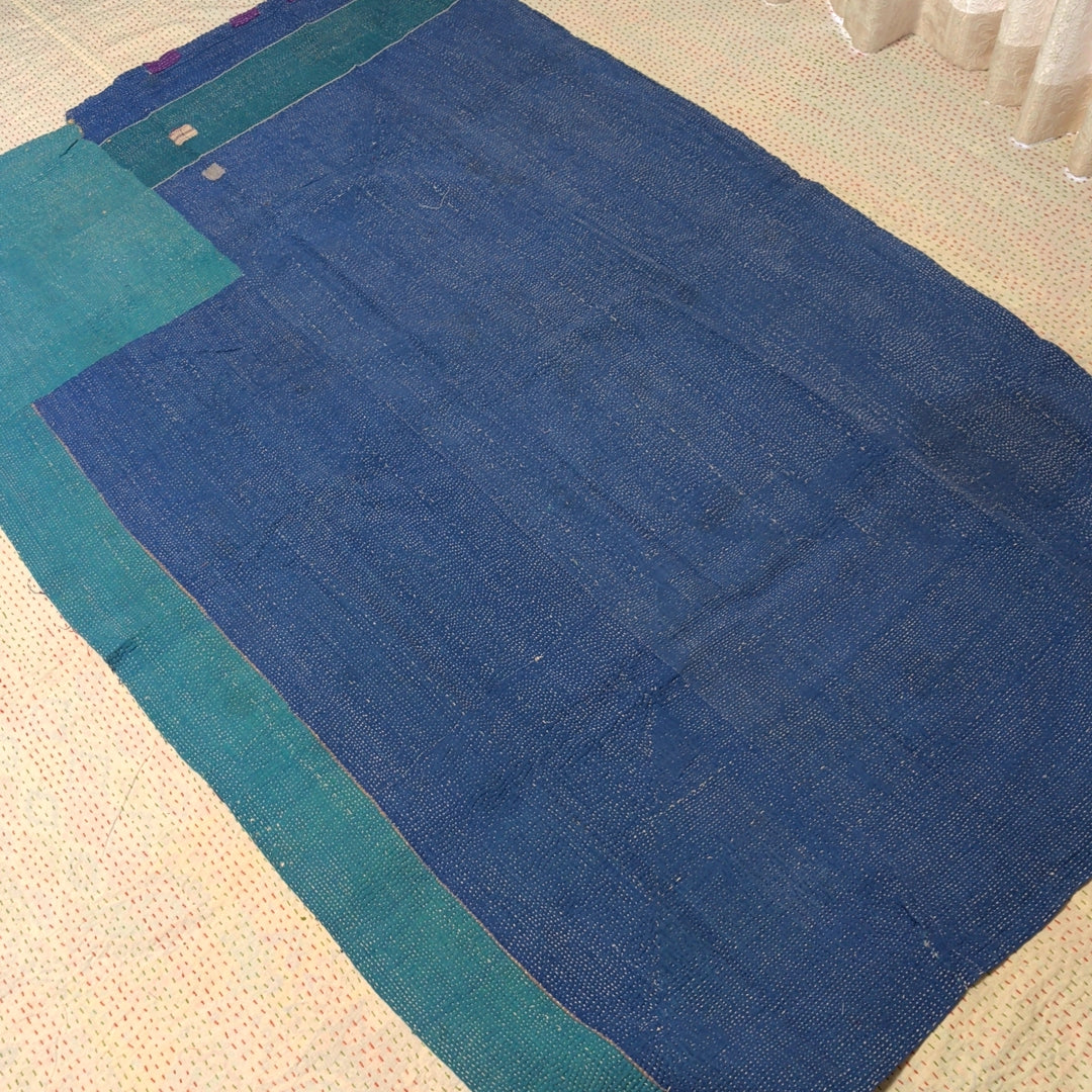 ヴィンテージカンタキルト ラリーキルト kantha ラグマット アジアンキルト #1258