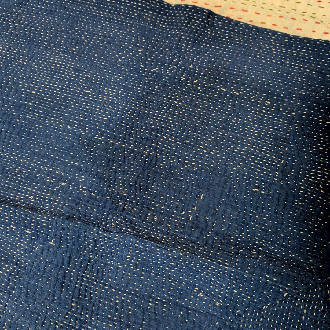 ヴィンテージカンタキルト ラリーキルト kantha ラグマット アジアンキルト #1258