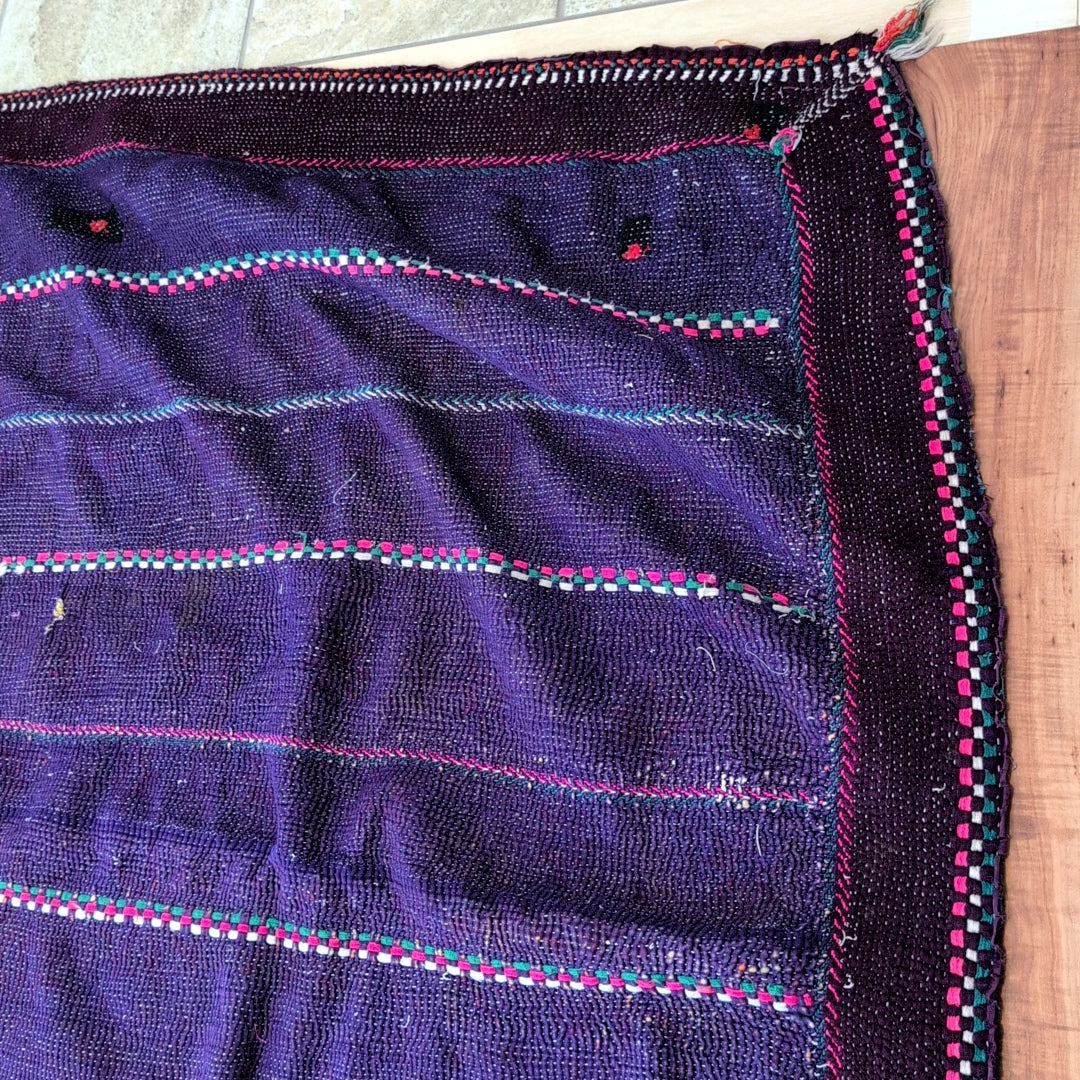 ヴィンテージ カンタキルト ラリーキルト カラフル刺繍 ハンドメイド生地にも インテリア #815
