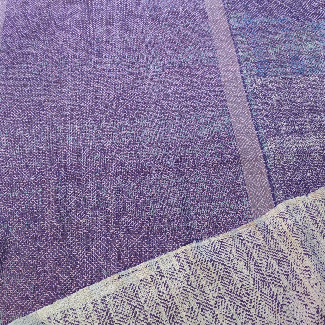 ヴィンテージロホリカンタキルト ラリーキルト kantha ダイヤ型 手刺繍 ラグマット インド布 アジアン　#1243