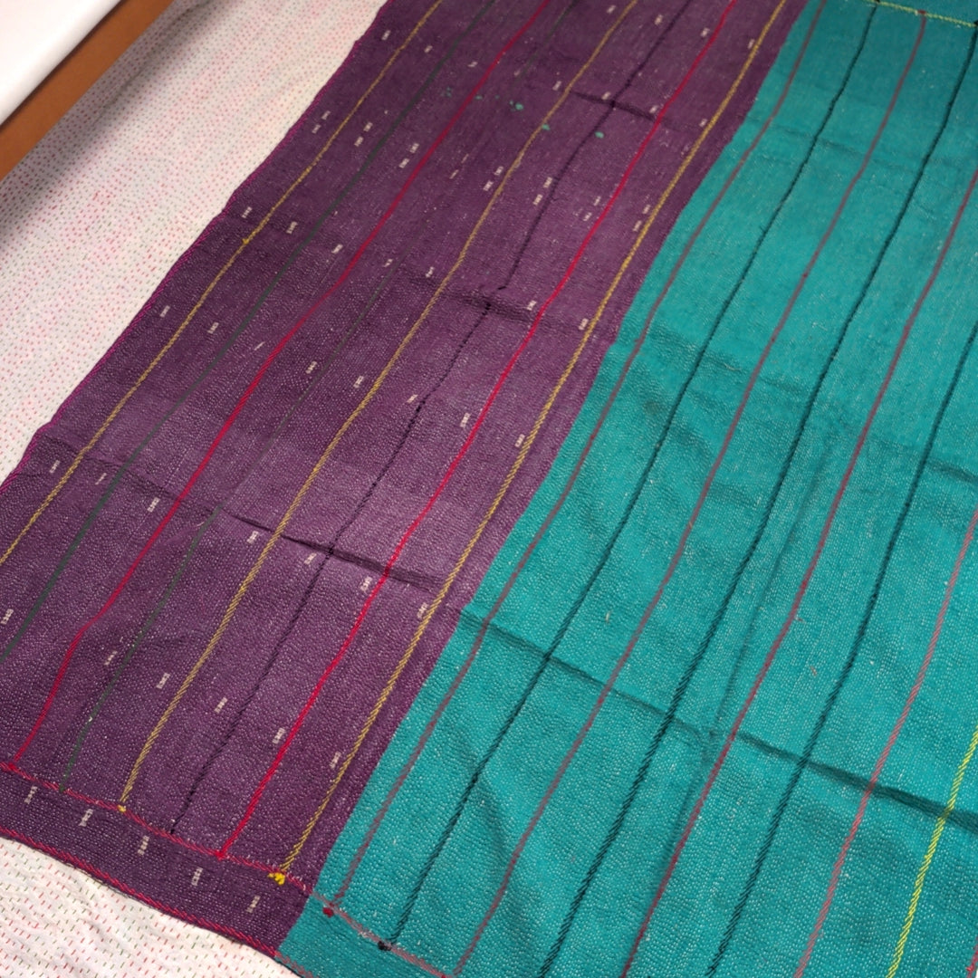 ヴィンテージカンタキルト ラリーキルト kantha ラグマット アジアンキルト　#1250