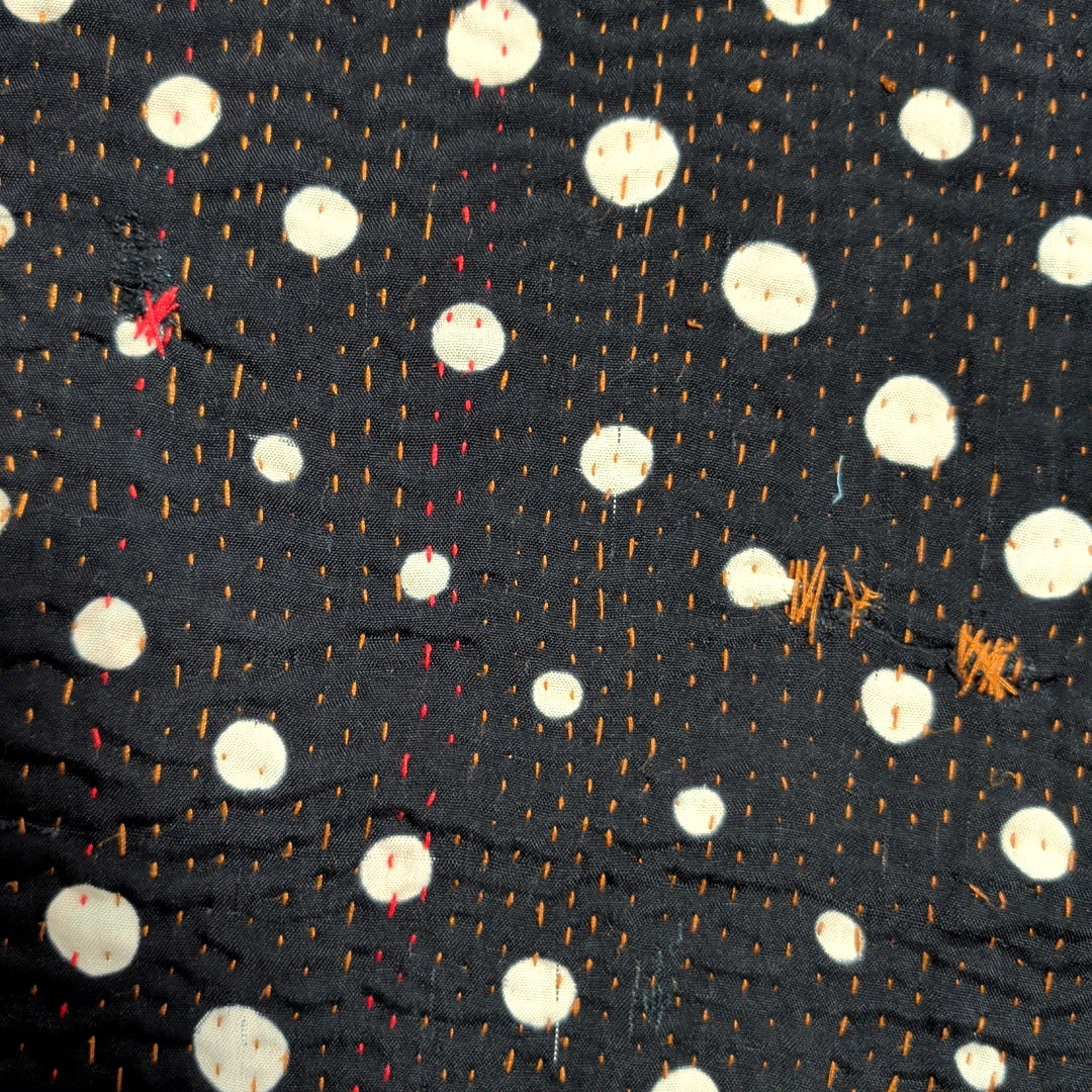 ヴィンテージカンタキルト ラリーキルト kantha ラグマット アジアンキルト　#1256