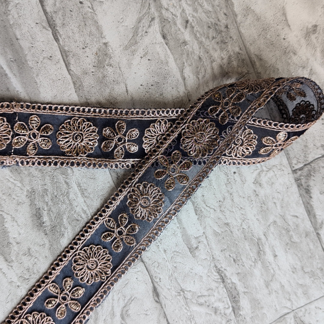【細幅】インド刺繍リボン Handmade｜手作り｜インドハンドメイド素材、布小物 ＃9150
