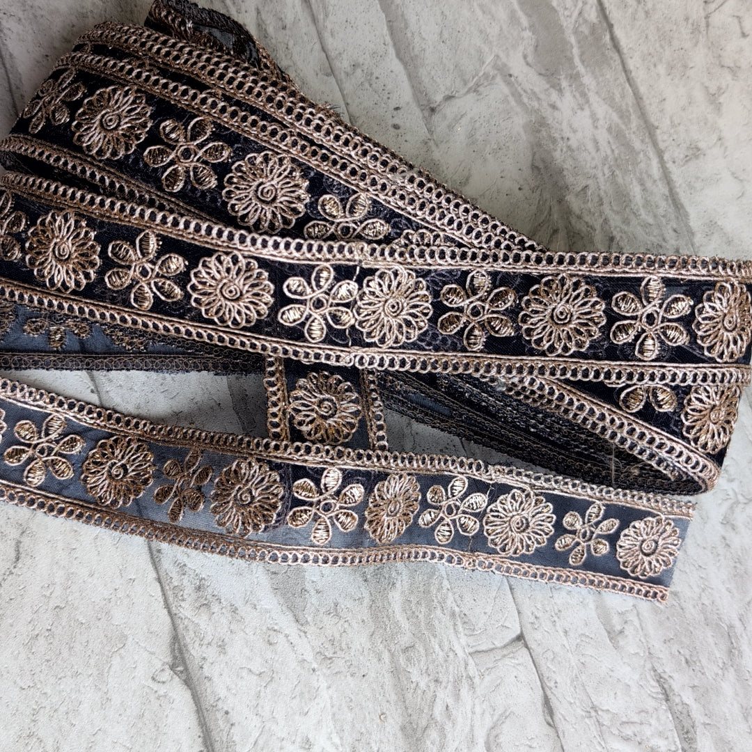 【細幅】インド刺繍リボン Handmade｜手作り｜インドハンドメイド素材、布小物 ＃9150