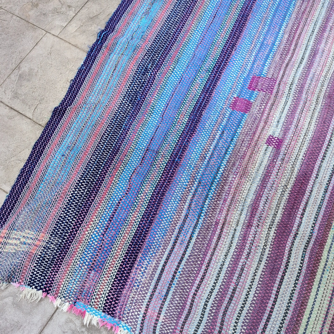 ヴィンテージカンタキルト ラリーキルト kantha マルチカバー アジア雑貨 ［ご機嫌な空］#1155