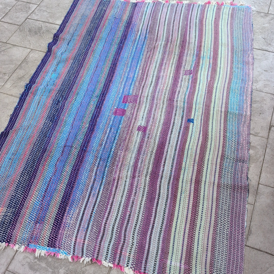 ヴィンテージカンタキルト ラリーキルト kantha マルチカバー アジア雑貨 ［ご機嫌な空］#1155